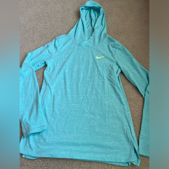 Nike Aqua Long Sleeve Hooded T-shirt - Picture 2 of 5